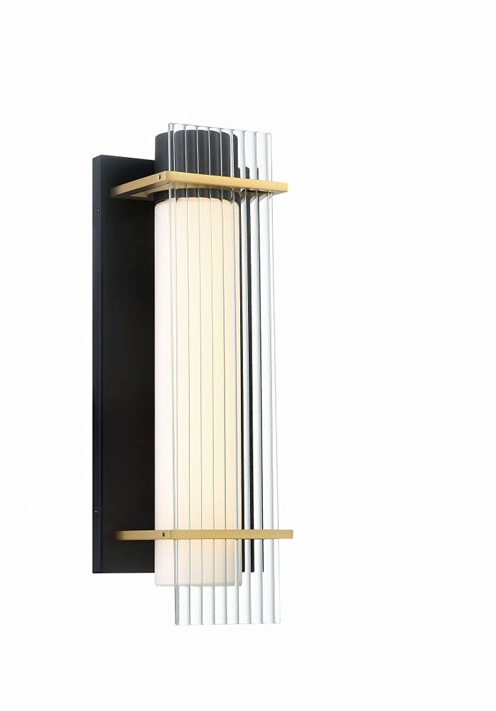 George Kovacs P1511-707-L Midnight Gold LED Outdoor Lantern, Sand