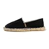 Alexis Leroy Lightweight Comfortable Flat Espadrilles for Men Canvas Espadrilles Black 44 EU / 10 UK #2
