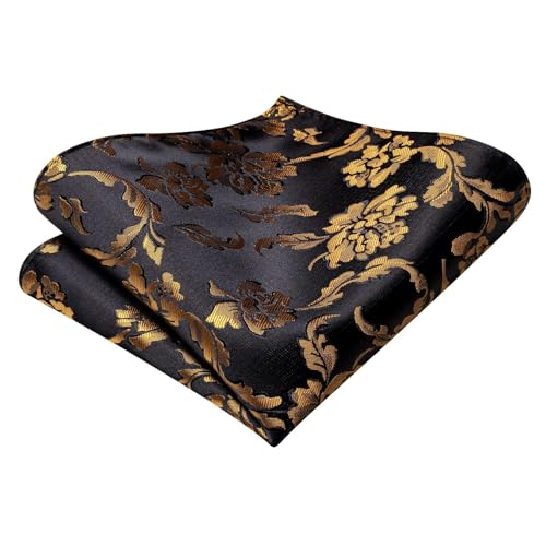 Image of Dubulle Self Tie Bow Ties and Lapel Pin for Men Paisley Solid Mens Bowtie and Handkerchief Cufflinks Set Wedding