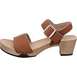 Weicher Gehcomfort Softclox S3380 KEA Nature Nappa - Damen Schuhe Sandaletten - 27-Cognac, Größe:39 EU