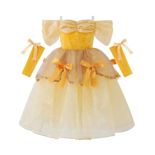 Disfraz completo princesa Bella para niñas 6-7 años miniatura 3