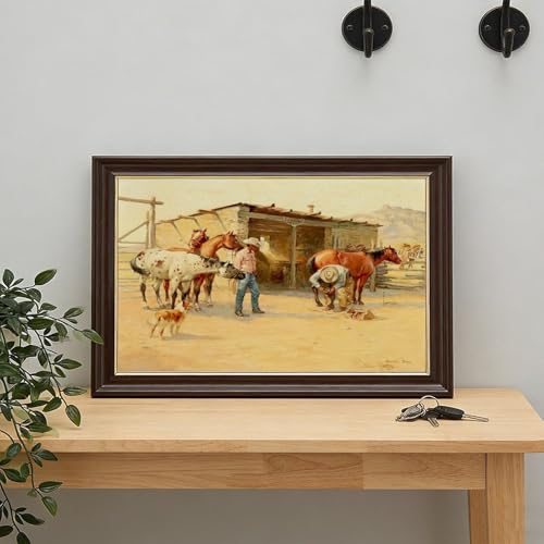Shoeing The String impression sur toile Charlie Dye une œuvre nostalgique pour s'évader - 7