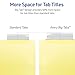 Avery Insertable Dividers for 3 Ring Binder, 5-Tab Set, Clear Big Tabs, Buff Paper with Gold-Reinforced, 1 Set, Great for Organizing Projects, Reports, Finances, and More (11110)