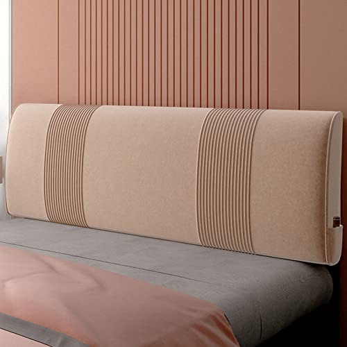 Haipeng Bedside Bed Backrest Cushion, Soft Waist Upholstered With Washable Cover, 6Cm Thick Sponge Filled Reading Pillow For Hotel Bedroom Decorate, 5 Colors (Color : Coral Pink, Size : 80X6X60Cm) #TOP1