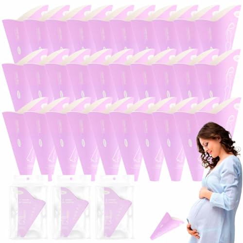 AIBAOBAO 30pcs Coni per Pipi Donna Usa e Getta da Viaggio, Imbuto per Pipi Donna Monouso, Orinatoio Portatile per Donne,Urinatoio Femminile per Viaggio Campeggio Escursioni e Attività All'Aperto
