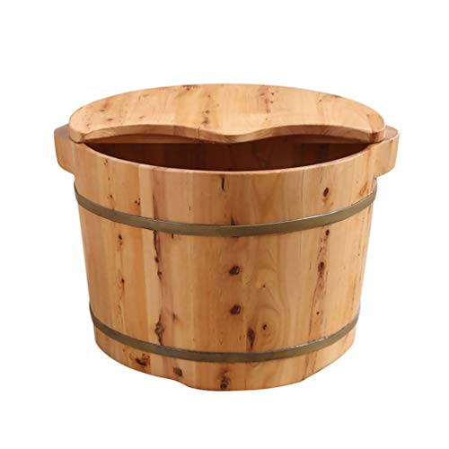 Cubeta de baño de pies de madera para adultos