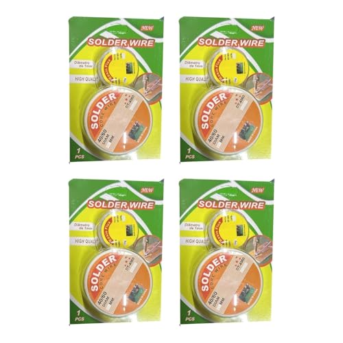 PNJB Solder Core Wire for Electrical Soldering and Repairs - Low Melting Point, No Cleaning Tin Lead Wire, Reliable and Durable (4PCS)