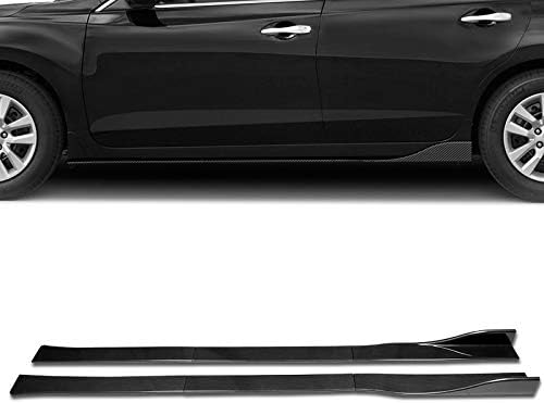 HYPERSPEED Front Bumper Spoiler Lip + Side Skirt Extension Rocker Panel Splitter Diffuser ABS Sport Style Fit for Audi A3 2017 2018 2019 2020, Car Mods Part Accessories (Carbon Look, 86" x 4", 9PCS)