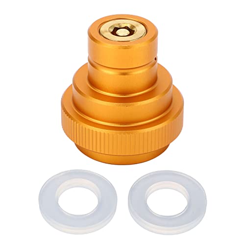 Co2 Cylinder Adapter Connector Soda Water Co2 Adapter Male Thread Easy For Maintenance (Gold Orange) #TOP6