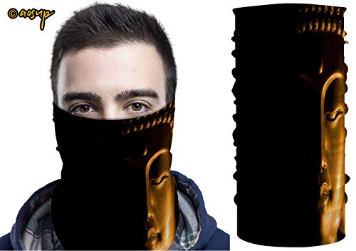 №075049 Face Mask Custom 3D Seamless Half Face Balaclavas Bandana Headband Face Scarf