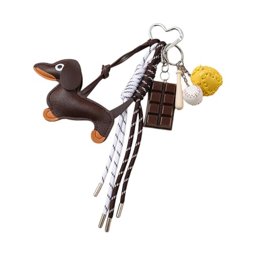 SLXLYH ���B���e�[�W �_�b�N�X�t���h �h�b�O �L�[�`�F�[�� ���j�[�N�ȃX�^�C�� ��v�ȃ|���E���^���f�� �G���K���g�ȃ`���[�� �o�b�O�⌮�̑����� ���i�g����, �R�[�q�[, 26cm