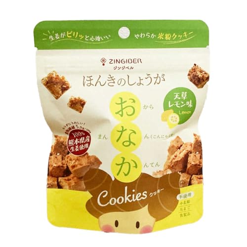 Zingiber ほんきのしょうが おなかクッキー 天草レモン味10袋セット