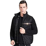 UTUZHE Heated Vest for Men by Power Bank Fishing Hunting Clothes for Men Outdoors Black