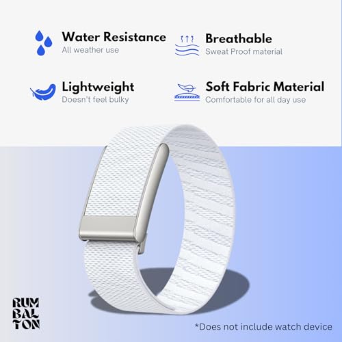 Image of Nylon Strap Compatible with Whoop 5.0 Band Strap - Durable, Adjustable Fitness Tracker Strap | Breathable, Comfortable Bands for Workout, Sleep, and Health Monitoring (Device Not Included) (Pure White)
