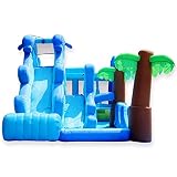 Castillo Hinchable Castillo Hinchable para niños, tobogán para Patio de Juegos, trampolín Inflable para el hogar, Cama Que rebota para Interiores y...