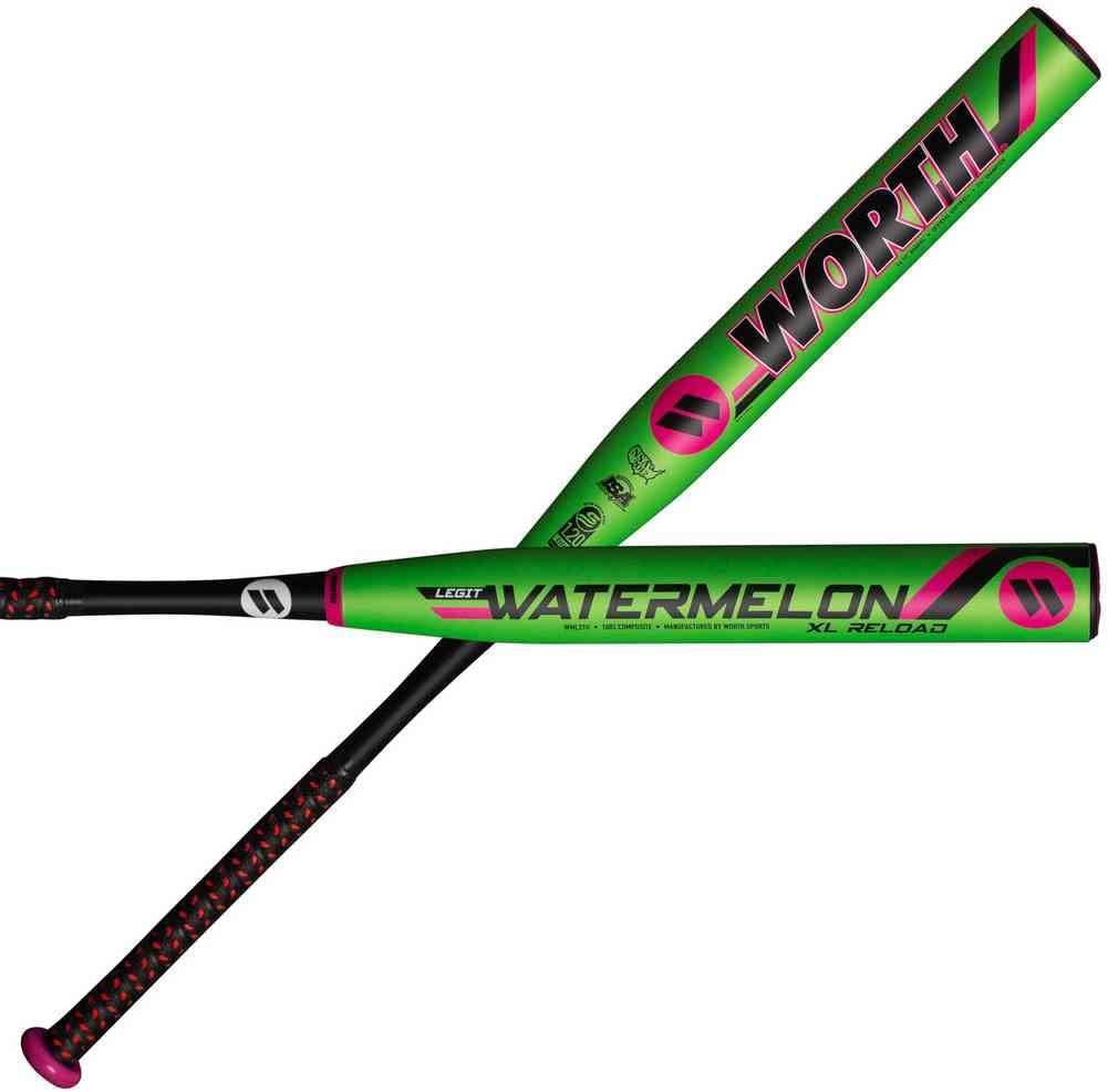 Worth | 2022 | LEGIT Watermelon Slowpitch Softball Bat | XL | USSSA | 13.75" Barrel