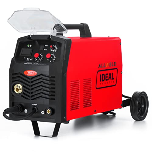 Ideal Praktik Mig 211 Led - 200A 3 In 1 Professionale Saldatrice A Filo Continuo Con Gas - Saldatura: Mig/Mag, Mma, Flux, Saldobrasatura - Tecnologia Igbt (Basic) - 5