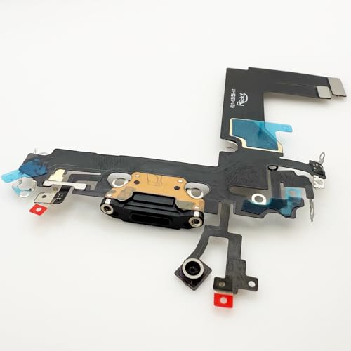 Câble flexible de charge iPhone 13 Mini avec port USB et micro noir
