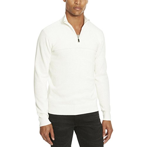 Kenneth Cole REACTION Men's Quarter Zip Marled Sweater