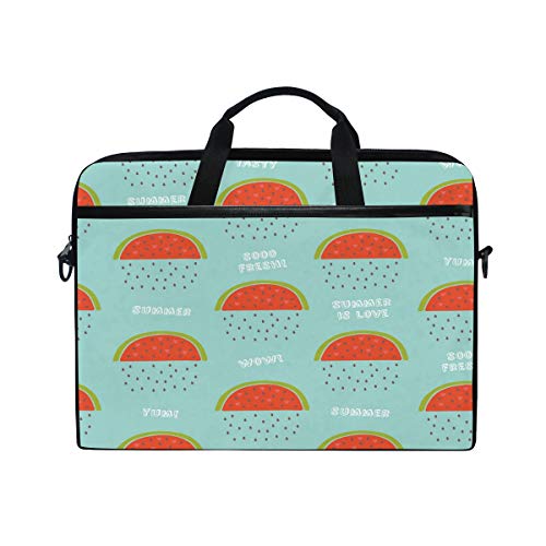 GORIRA パソコンケース PC バッグ おしゃれ スイカ 雨 ノートパソコン かわいい 軽量 手提げ 耐磨性 撥水 衝撃吸収 ショルダーストラップ 2way 15-15.4インチ Macbook ポケット付き 出張 プレゼント