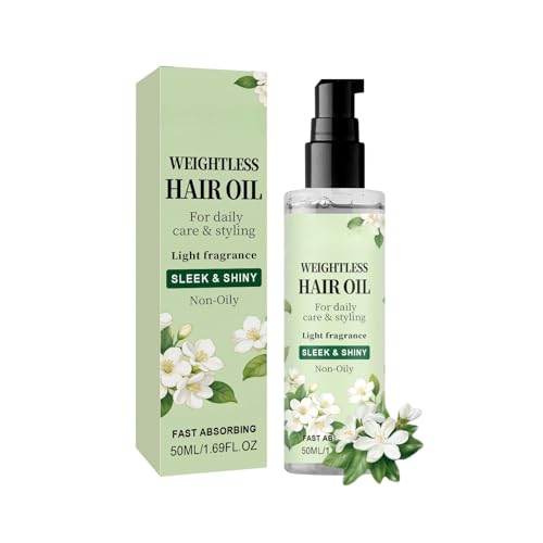 Satinox Weightless Hair Oil for Frizz Control and Shine, Daily Care and Styling Treatment with Sunflower Seed Oil, Non-Greasy Fast Absorbing Formula for All Hair Types 50ml (1pcs)