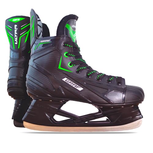 GRAF Eishockes-Schlittschuhe Ultra G875 Green Edition Venom PRO Black Schlittschuh (38)