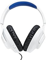 Vista 3 de JBL Quantum 100P Console - Auriculares de juegos para Playstation (blanco), blancoazul, mediano