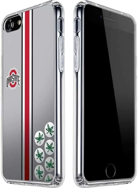 Skinit Clear Phone Case Compatible with iPhone SE (2nd & 3rd Gen) - Officially Licensed Ohio State University Buckeyes Design