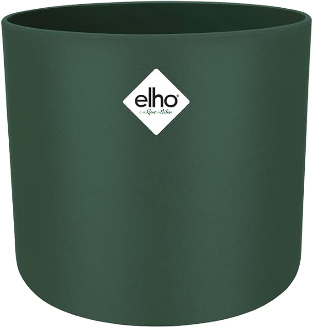 Elho B.for Soft Round 18 - Flower Pot for Indoor - Ø 18.3 x H 16.7 cm - Green/Leaf Green
