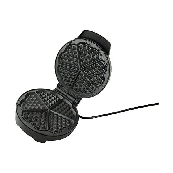 Posten Anker Waffeleisen mit Beschichtung | Herzwaffeln | Edelstahl | 1000 Watt | Herzwaffeleisen | Waffelautomat | waffle maker | Zimtwaffeleisen | waffelmaker | Waffel Eisen | Waffelform | Herzform