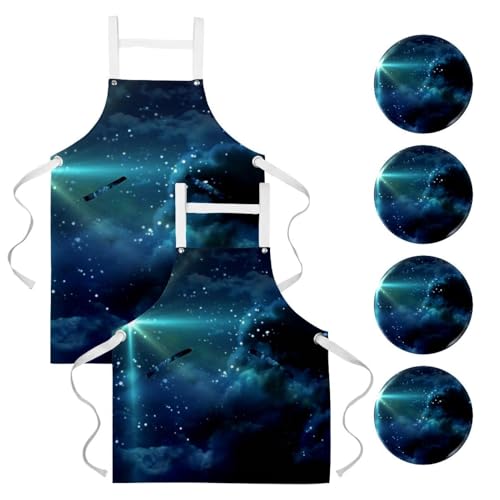 Tabliers de cuisine avec 4 broches pour stopper les taches de pâtisserie