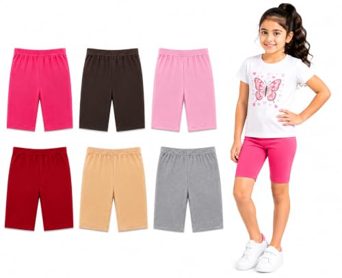 Image of MERIDA Cotton Cycling Shorts for Girl's (Pack of 6)