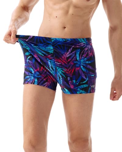 Image of Angel season Swim Jammers for Men Square Leg Swimsuit Athletic Training Quick Dry Chlorine Resistant Mens Swim Briefs