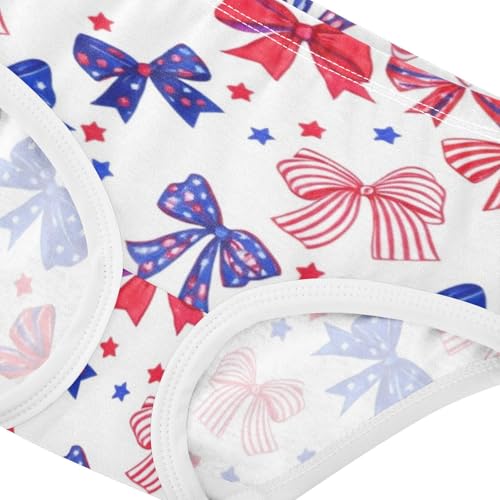 Girls Underwear Toddler 2t Cotton Panties Little Girl Fun Underpants Briefs USA Red Blue America Stars4