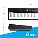 Alesis Recital – 88 Key Digital Piano Keyboard with Semi Weighted Keys, 2x20W Speakers, 5 Voices, Split, Layer and Lesson Mode, FX and Piano Lessons