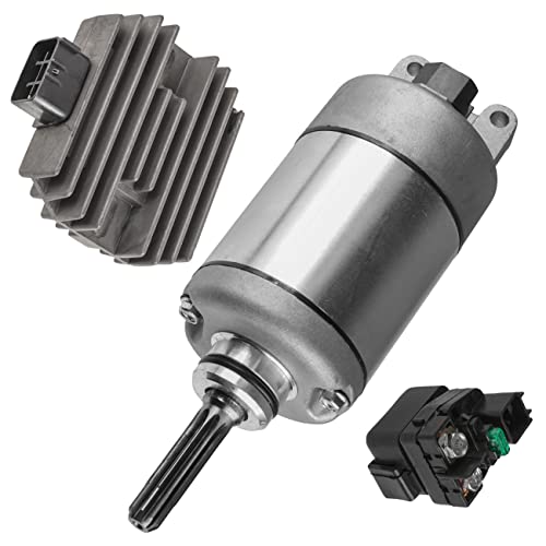 Caltric Starter Motor with Regulator and Relay Compatible with Suzuki King Quad 750 LTA750X 4x4 2009-2018 miniatura 7