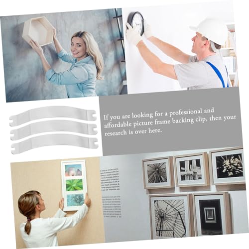 Image of POPETPOP 50Pcs Picture Frame Spring Clips for Backing Durable and Reliable Hardware for Hanging Photos Art and Posters for DIY Framing Projects