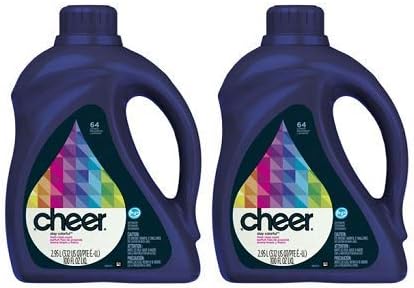 Cheer Stay Colorful Fresh Clean Scent HE Liquid Laundry Detergent, 100 Fl Oz, 64 Loads, Pack of 2