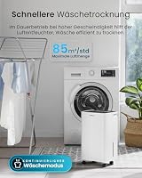 Pro Breeze Luftentfeuchter 6L in 24h Entfeuchtungsleistung - Dehumidifier - Luftentfeuchter elektrisch mit 2L Wassertank, Wäschetrockner, automatischem Feuchtigkeitssensor, Timer - Gegen Schimmel – Ansicht 6