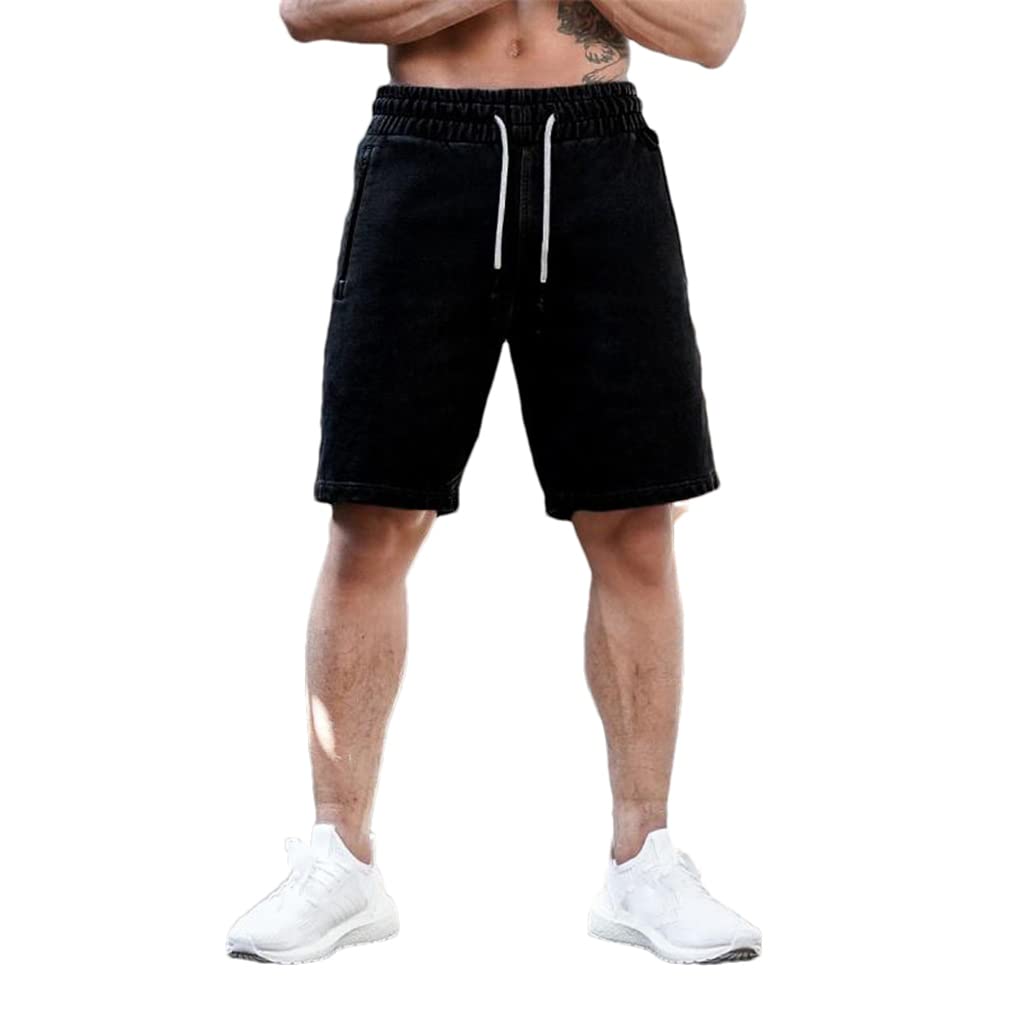 Dninmim Men Sporting Running Shorts Cotton Fitness Short Pants Jogger Men Sport Training Shorts