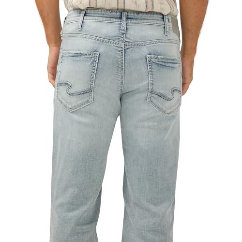 Image of Silver Jeans Co. Men's Zac Relaxed Fit Straight Leg Jean - Legacy