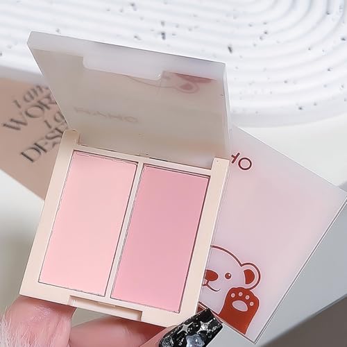 Muorruo Paleta de Sombras de Ojos Neutros Nude, 2 Colores, Acabado Mate Aterciopelado, Sombras en Nude Taupe Frío, Look de Maquillaje Natural, Apariencia de Maquillaje de Larga Duración, #02 - imagen 7