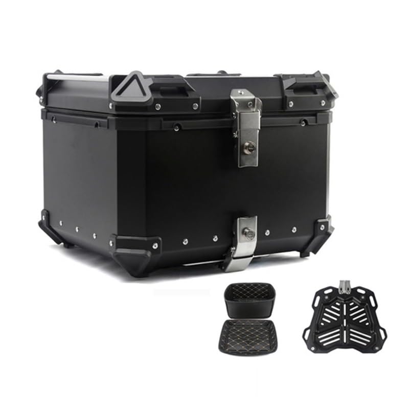 Top case moto aluminium 55L étanche avec kit de montage
