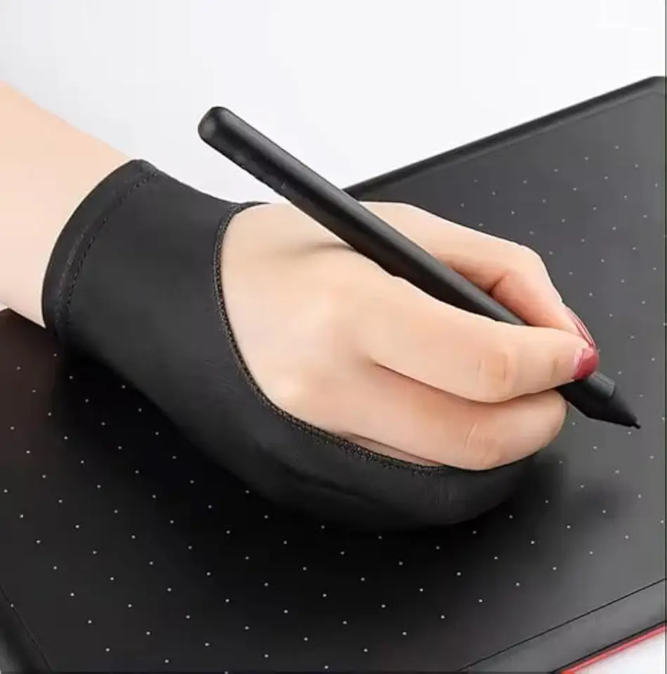 Luva de Desenho para Mesa Digitalizadora, Luva Desenho Digital Ideal para iPad e Tablet Reduz Atrito Evita Manchas Melhora Precisão