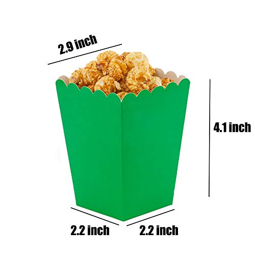 Image of We Moment Green Mini Popcorn Boxes,Pack of 36