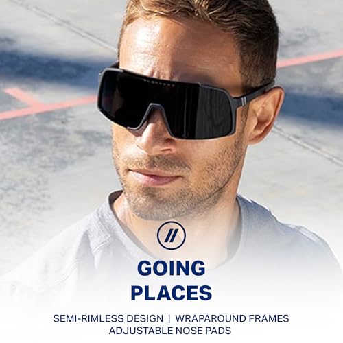Image of Blenders Eyewear Expose - Polarized Sunglasses - Lightweight High-Performance Frame, Adjustable Nose Pads - 100% UV Protection - For Men & Women - Dark Bloom
