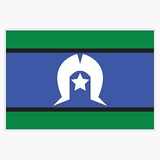 Torres Strait Islander Flag Sticker Vinyl Decal Bumper Sticker 5"