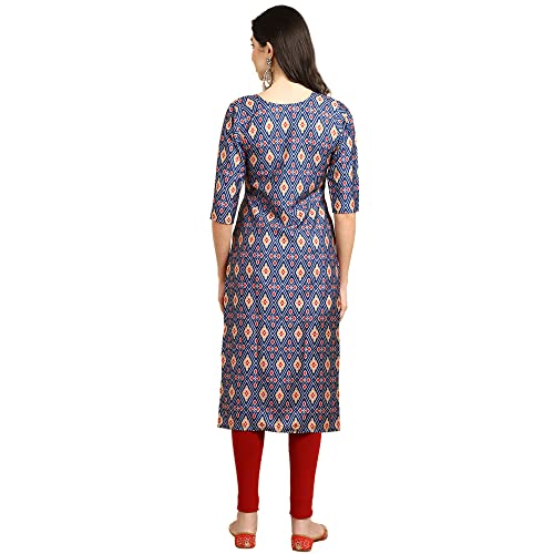 Image of Pinkmint Women's Crepe Digital Print Straight Kurta (RM-348-370-360-366)