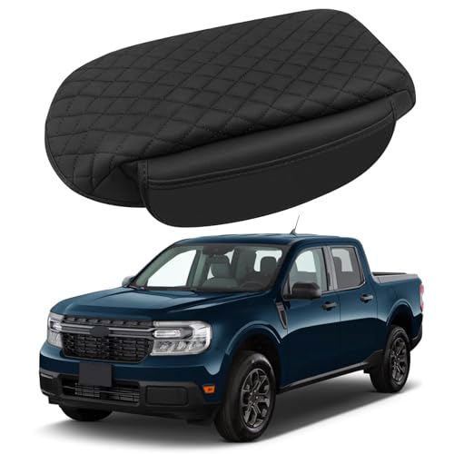 Image of Center Console Armrest Cover for Ford Maverick 2022 2023 2024 2025 Fully Covered Anti-Scratch Protector Interior Accessories