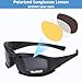 Unifizz X7 Army Sunglasses Military Tactical Goggles Polarized Lens Glasses Unisex Black with 4 Lens kit For Training